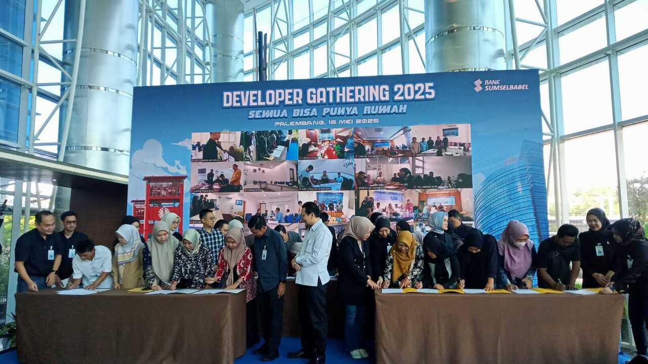 Sukses Salurkan FLPP Senilai Rp2,5 Triliun Kepada 18.552 Debitur : Bank Sumsel Babel Gelar Developer Gathering