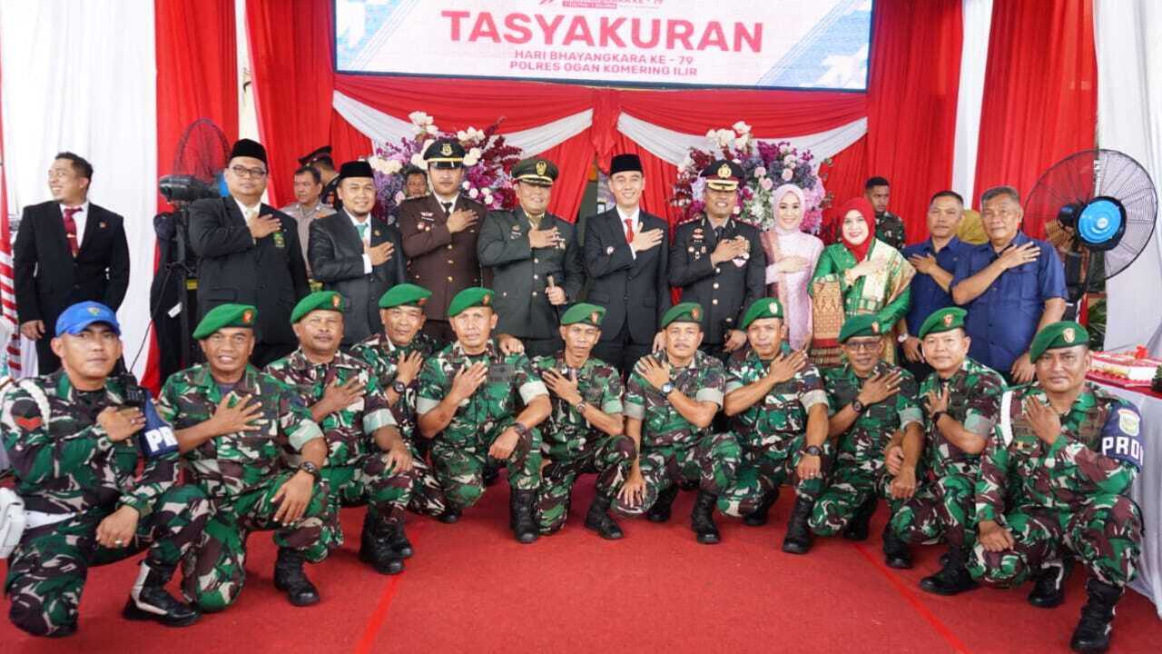 HUT Bhayangkara ke-79 : Dandim 0402/OKI Apresiasi Kerja Keras dan Dedikasi Polri