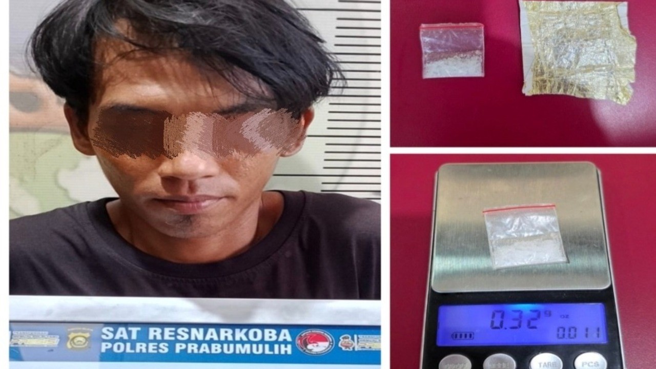 Buang Sabu Saat Digerebek, Warga Prabumulih Selatan Tak Berkutik Diringkus Polisi