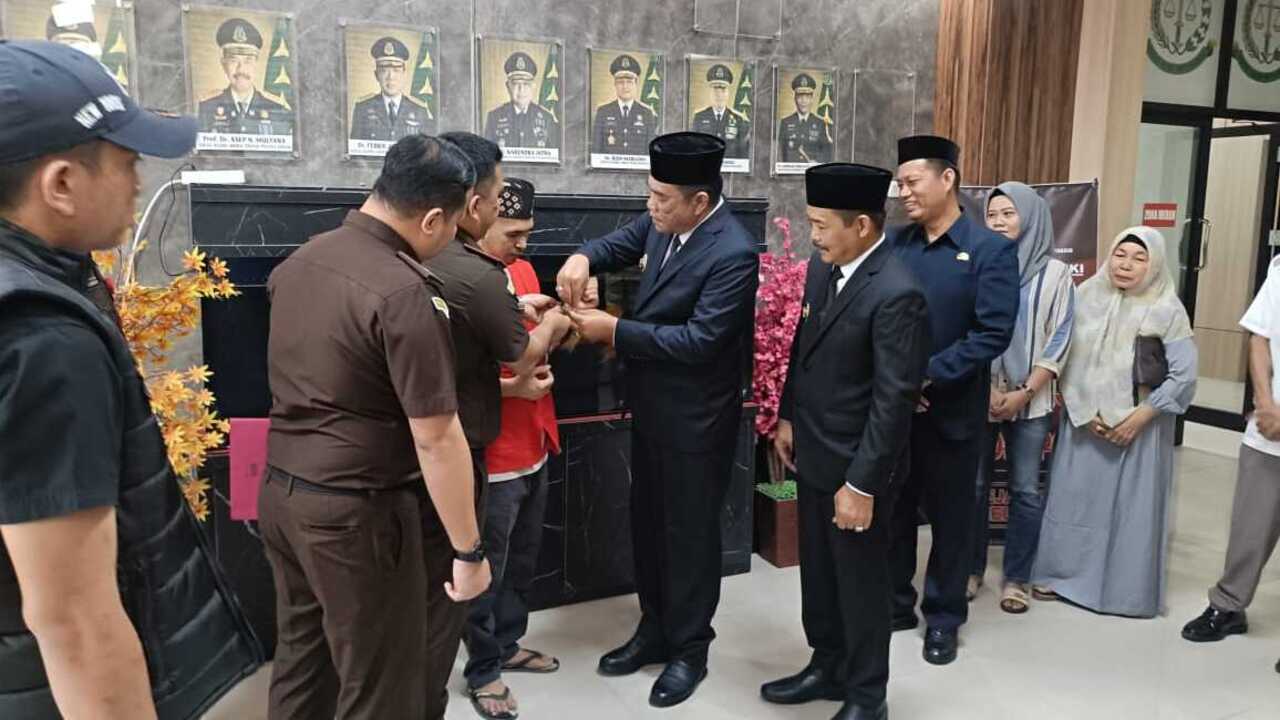 Kejari Muba Lakukan RJ di Kasus KDRT, Ini Pesan H Toha Kepada Terdakwa 