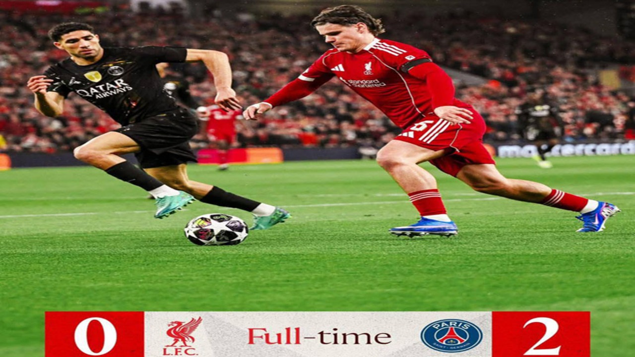 Hasil Perempat Final Liga Champions: PSG Hancurkan Liverpool 4-0! 