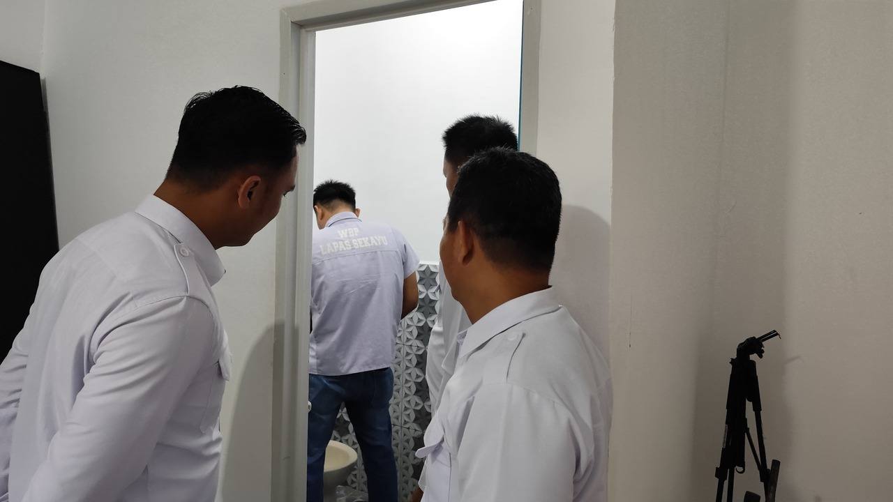 Deteksi Dini Narkoba, Lapas Sekayu Gelar Tes Urine Acak ke Warga Binaan