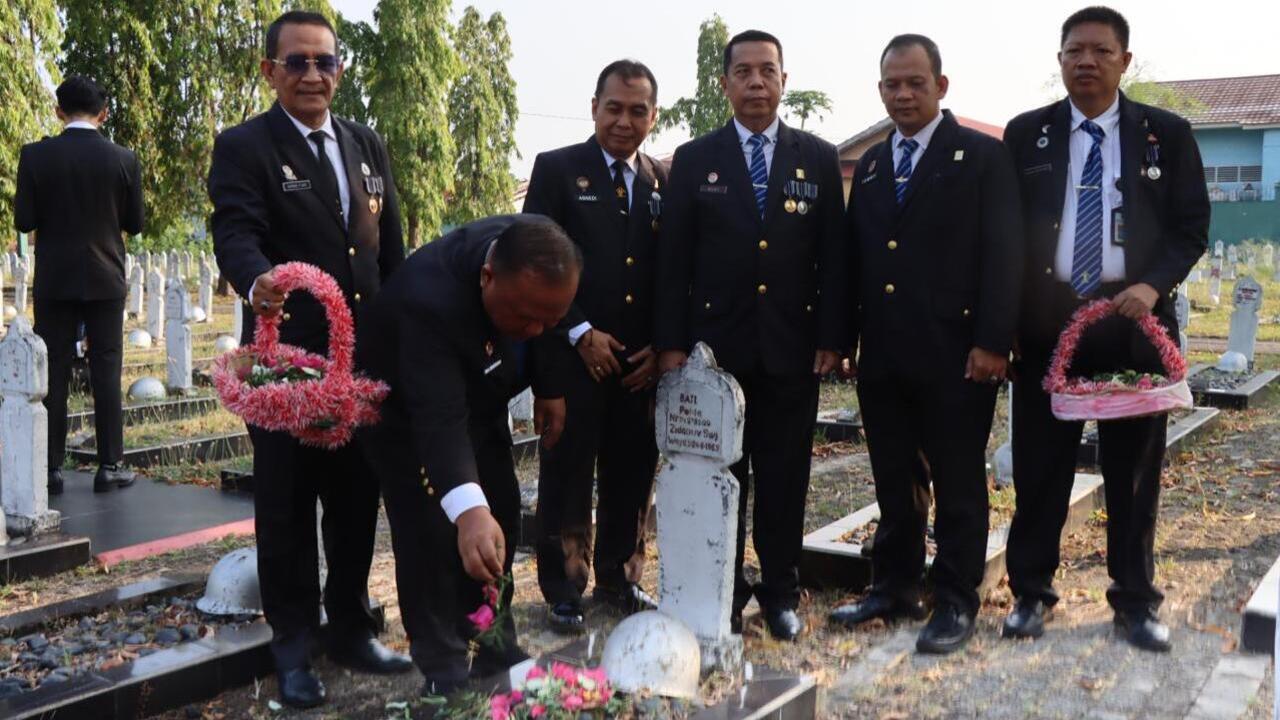 Kemenkum Sumsel Gelar Ziarah dan Tabur Bunga Jelang Hari Pengayoman ke-81