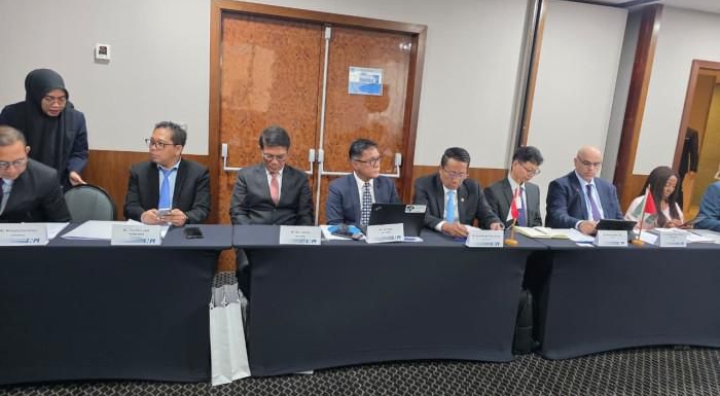 Menkum RI Supratman Andi Agtas Perkenalkan Protokol Jakarta dalam Forum BRICS di Brasil