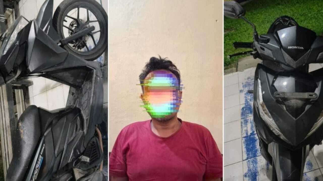 Gadaikan Motor Mertua, Seorang Pria di Tanjung Raja Diringkus Polisi