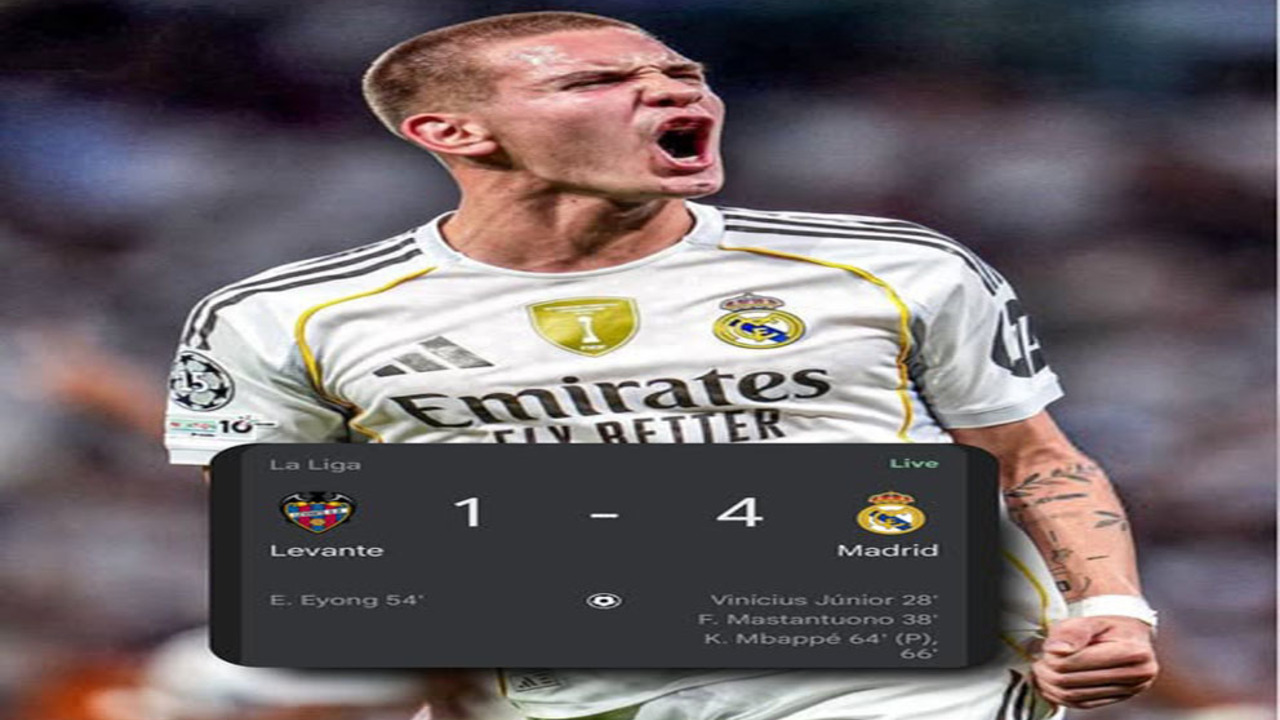 Real Madrid Kokoh di Puncak, Bungkam Levante 4-1