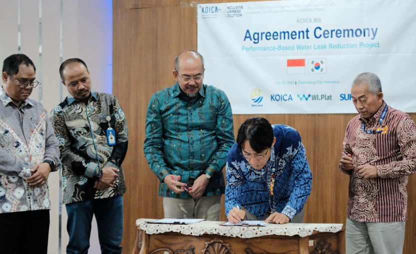 Tingkatkan Efisiensi Air Bersih, Tirta Musi Gandeng Teknologi Canggih Korea Selatan