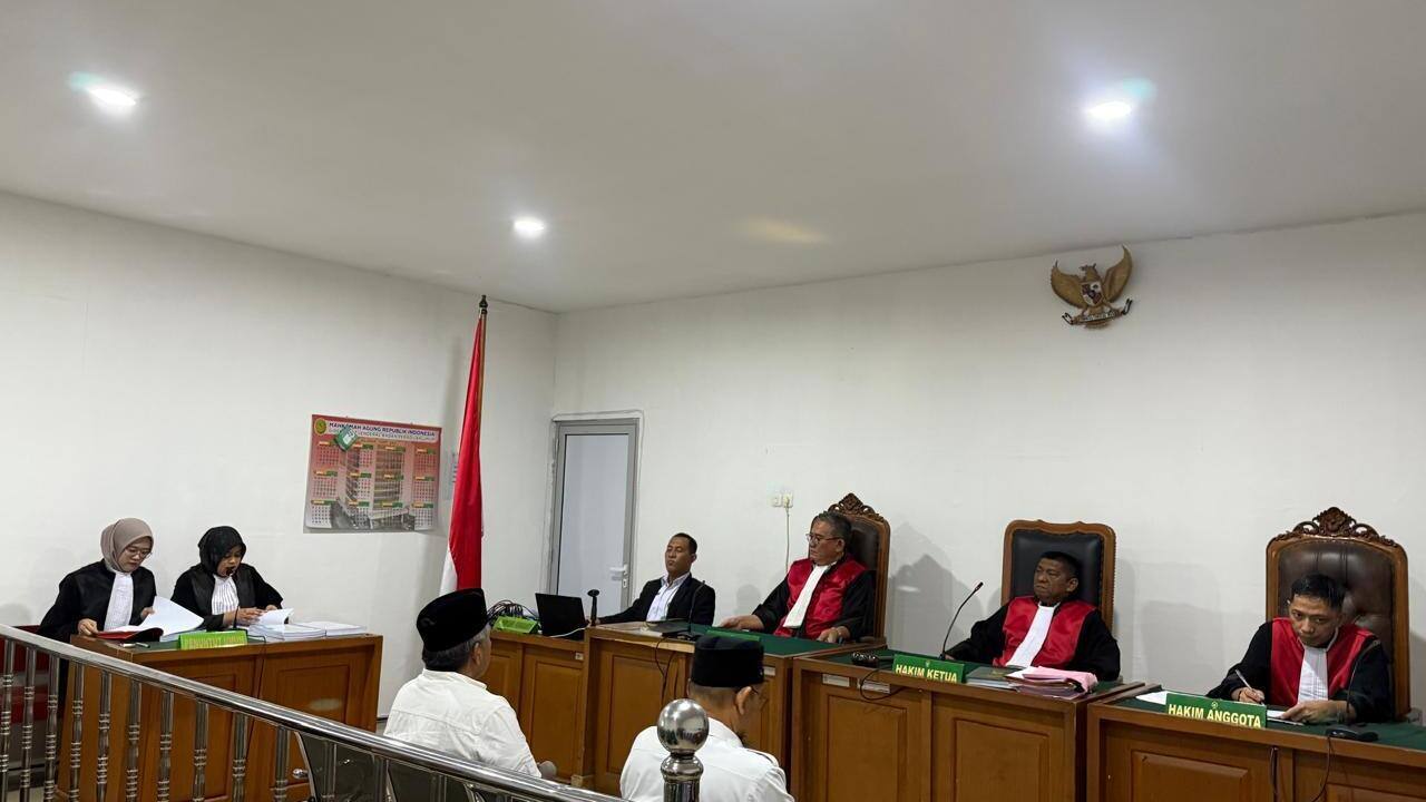 Sidang Pemalsuan Dokumen lahan Jalan Tol Betung-Tempino-Jambi Jaksa Tuntut Terdakwa 2 Tahun Penjara