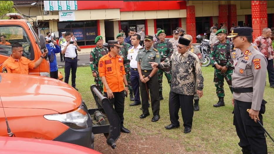 Siaga Bencana Wabup Banyuasin Cek Sapras Penanggulangan Karhutla 