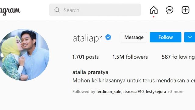 Eril Belum Ditemukan, Istri Ridwan Kamil Ubah Foto Profil Instagram