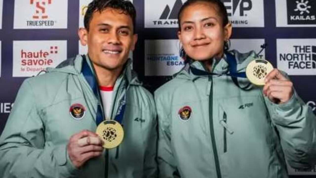 Double Gold Indonesia di World Climbing Chamonix 2026! 