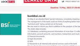 Nah Nah Nah! Geng Hacker Lockbit 3.0 Ancam Rilis 15 Juta Data Pelanggan BSI, Ini Pengakuannya...