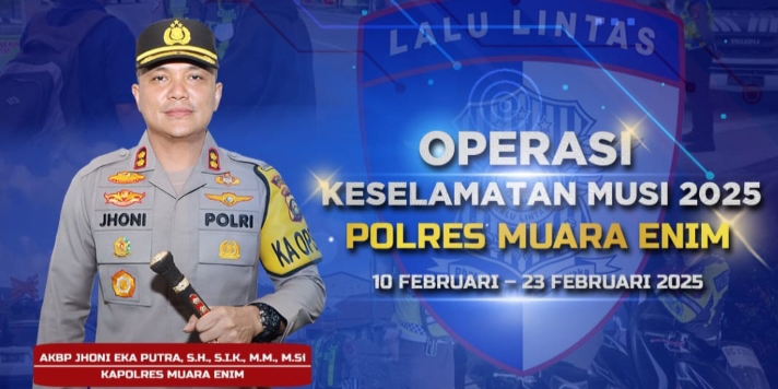 Besok! Polres Muara Enim Gelar Ops Keselamatan Musi 2025, Ini Targetnya