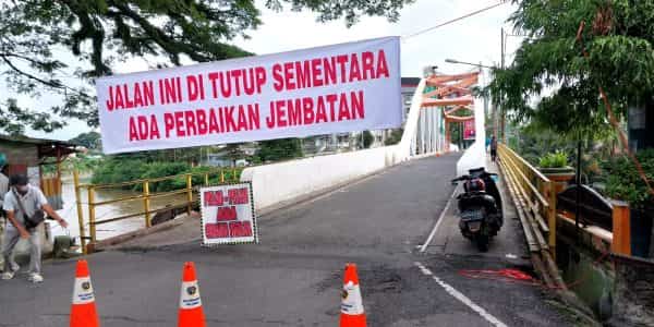 Jembatan Ogan I Kabupaten OKU Ditutup Sementara, Ini Penyebabnya