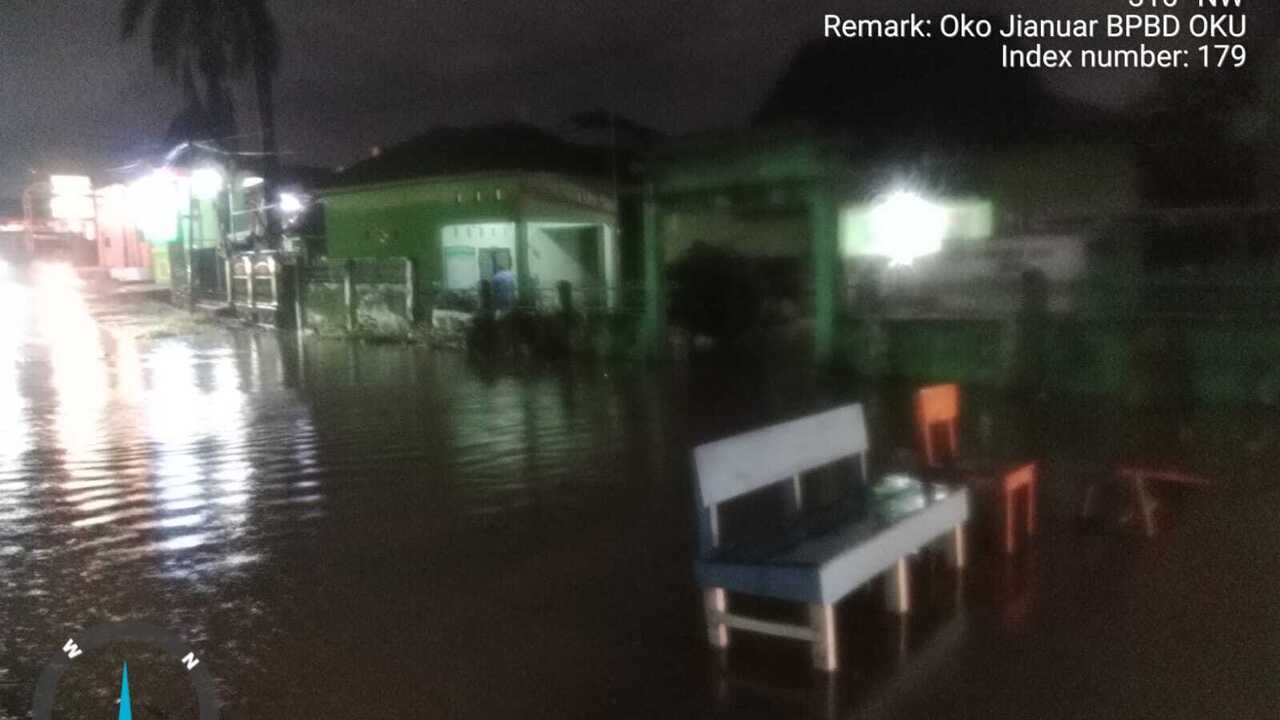 Kota Baturaja OKU Kembali Dikepung Banjir