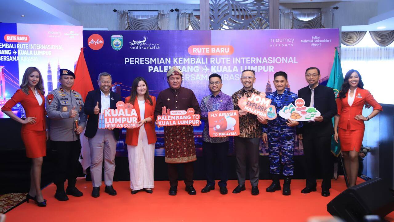 Bandara SMB II Kembali Berstatus Internasional, Gubernur Herman Deru Resmikan Rute Penerbangan Palembang–Kuala