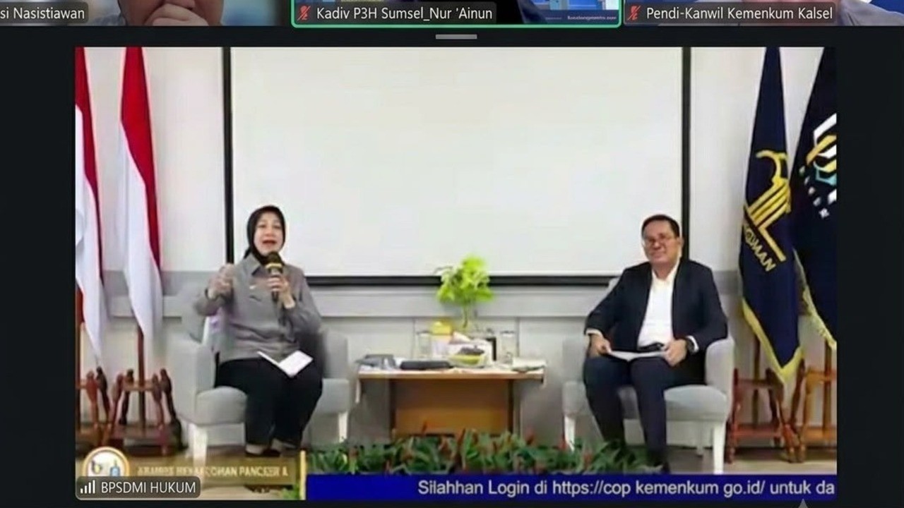 Internalisasi Nilai Pancasila, Kemenkum Sumsel Perkuat Kompetensi dan Integritas ASN
