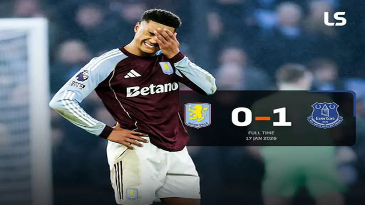 Hasil Aston Villa vs Everton: Aston Villa Keok 0-1 dari Everton pada Pekan ke-22.