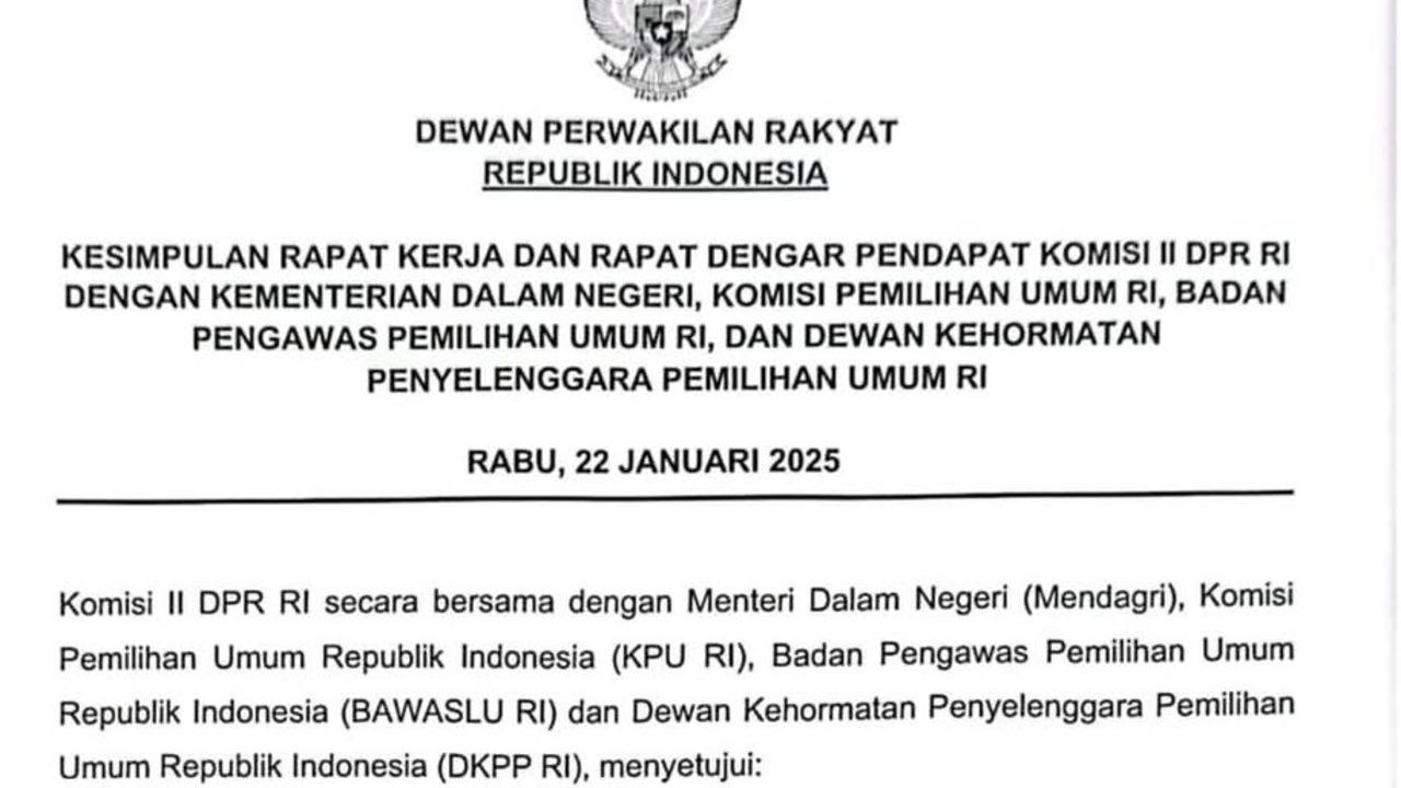 Pelantikan Gubernur Bupati dan Walikota Dijadwalkan Serentak : 6 Februari