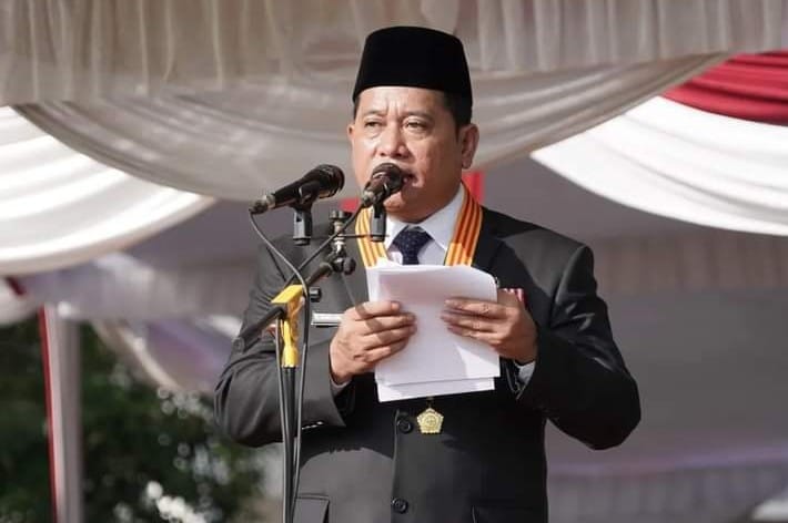 Gelar upacara Bendera Bupati Banyuasin Ajak Kembalikan Semangat Pancasila 