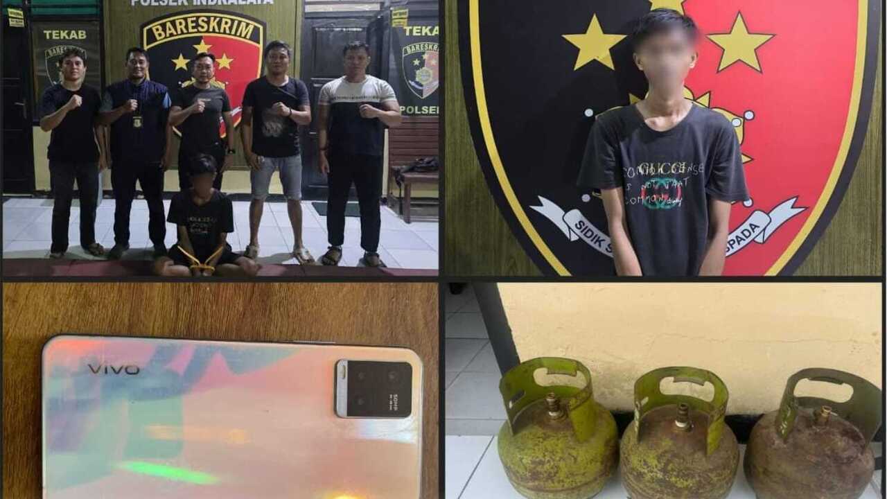 Curi HP Juga Tabung Gas, Pemuda di Ogan Ilir di Ciduk Polsek Indralaya