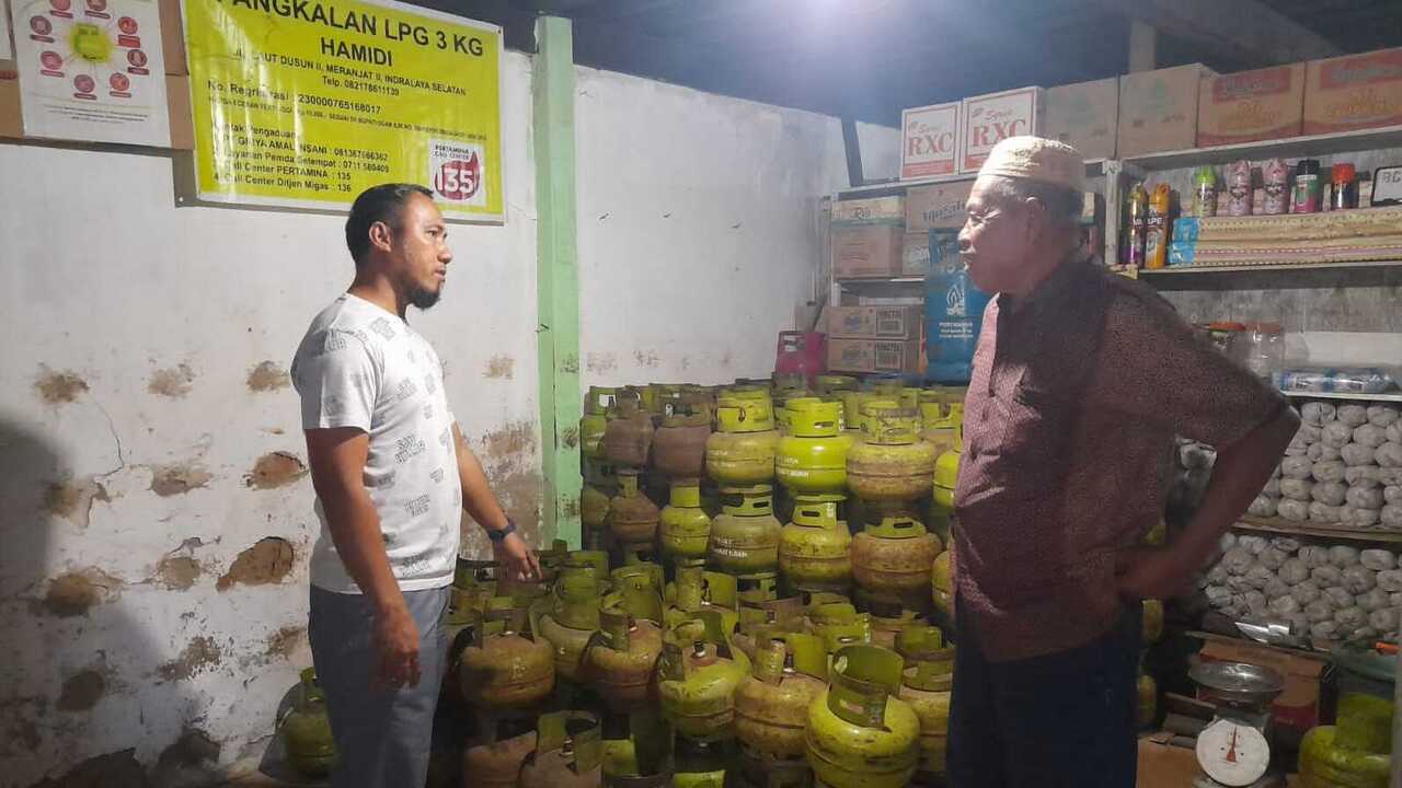 Polsek Indralaya Pastikan Stok dan Distribusi Gas Elpiji Subsidi 3 Kg Aman, Klaim Harga Rp 18,500 di Pengecer