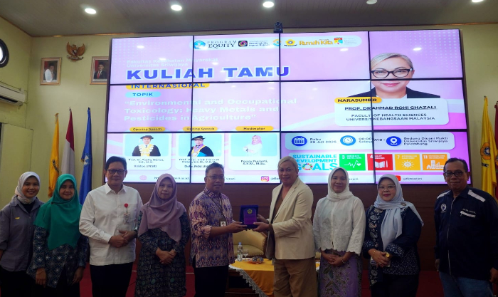 FKM Unsri Hadirkan Pakar UKM Bahas Risiko Logam Berat, Pestisida dan Mikroplastik