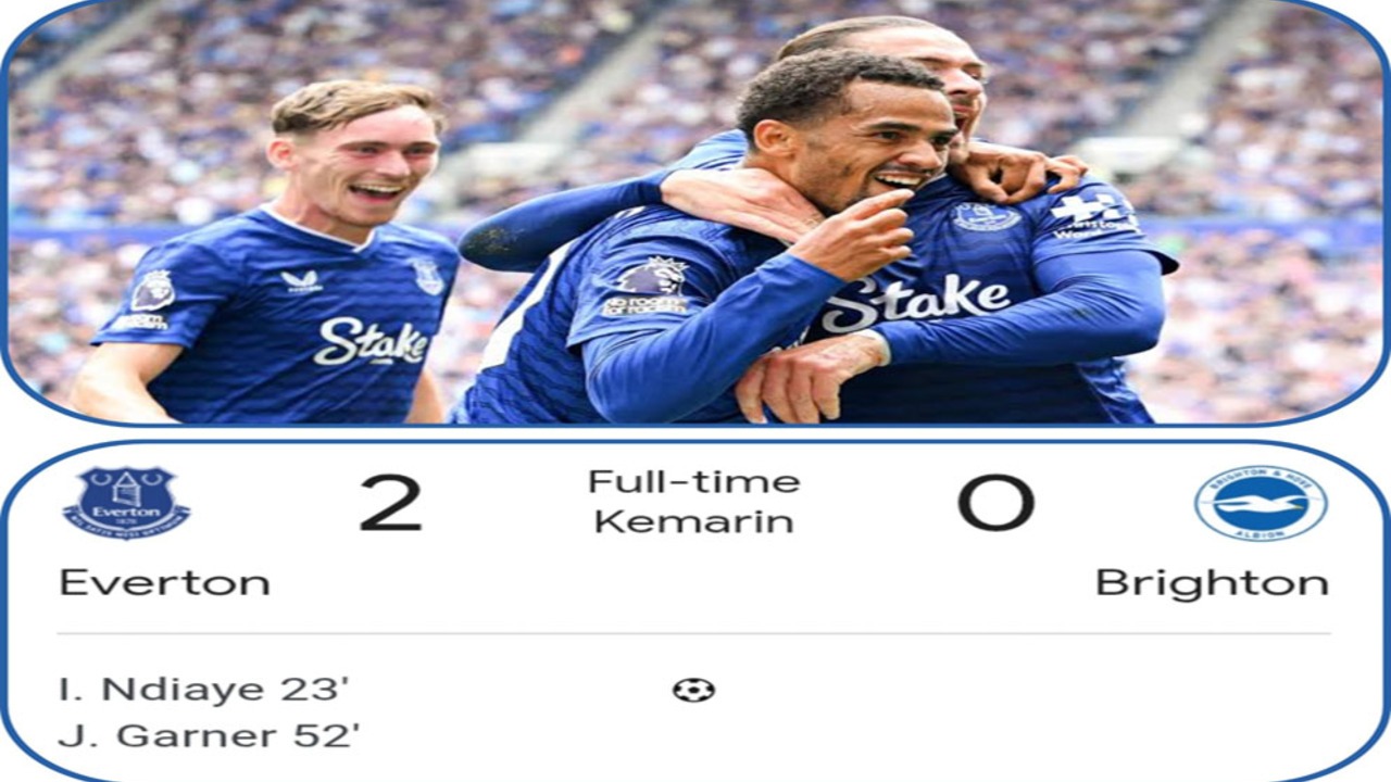 Everton Menang 2-0 di Hill Dickinson Stadium
