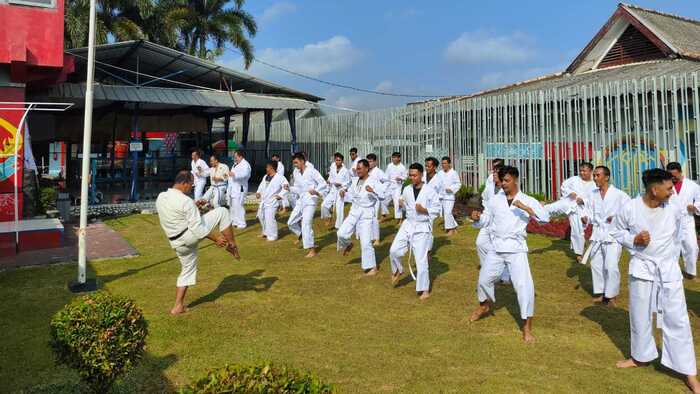 Rutan Prabumulih Gelar Latihan Perdana Kempo Secara Bersama