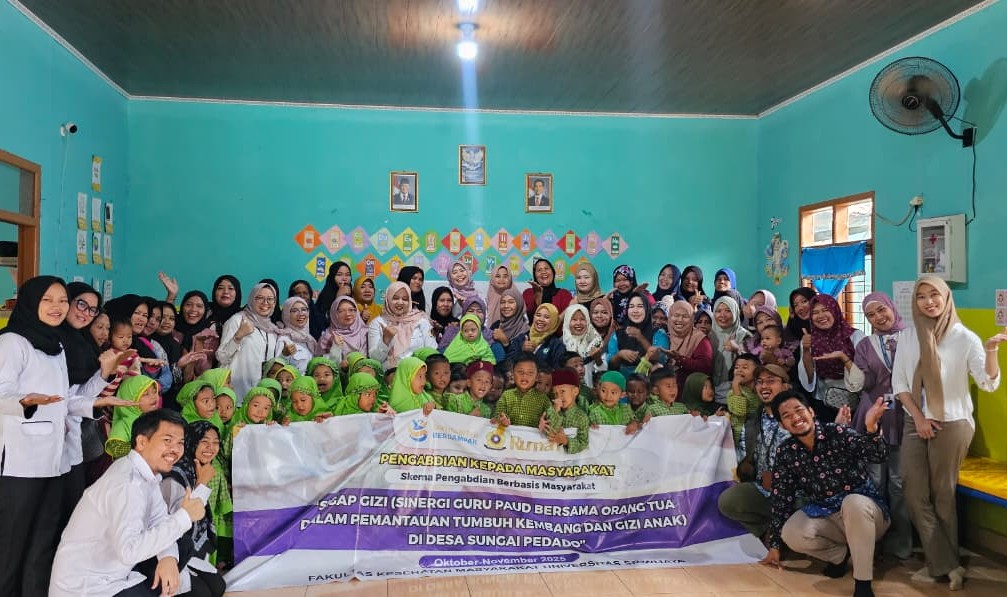 FKM Unsri dan Guru PAUD Bersinergi Cegah Masalah Gizi Anak di Sungai Pedado