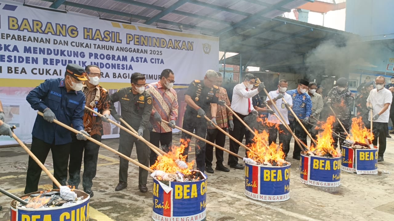 Bea Cukai Sumbagtim Selamatkan Rp 8 Miliar Potensi Kerugian Negara sepanjang 2025