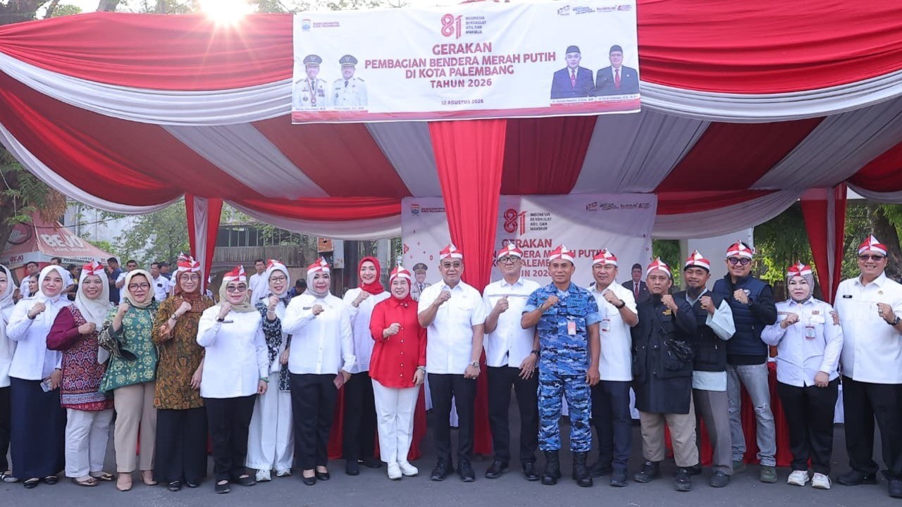Eks Napiter di Palembang: Ikut Bagi Bendera RI dan Pesan Waspada Paham Radikal Pemkot 