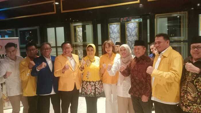 Menangkan Prabowo di Sumsel, Pimpinan 4 Partai Besar di Sumsel Kumpul di Arista