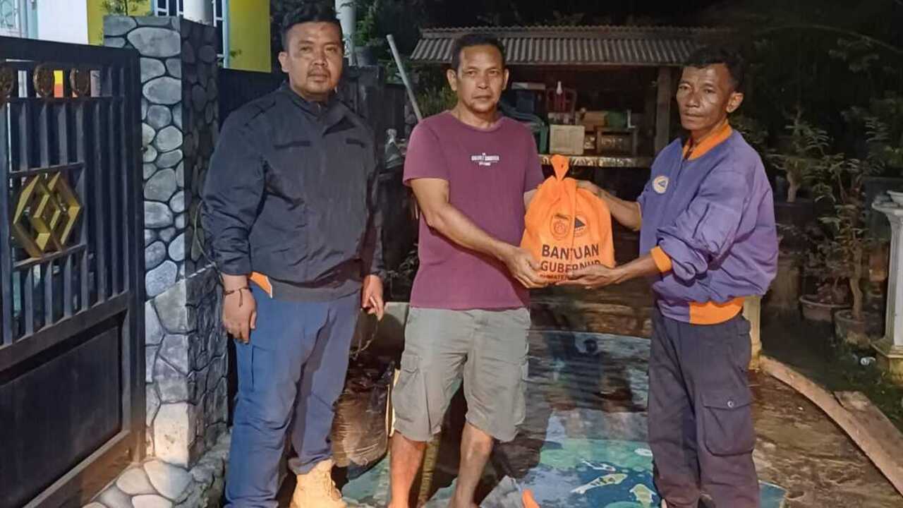BPBD OKU Salurkan Bantuan Logistik Untuk Korban Banjir