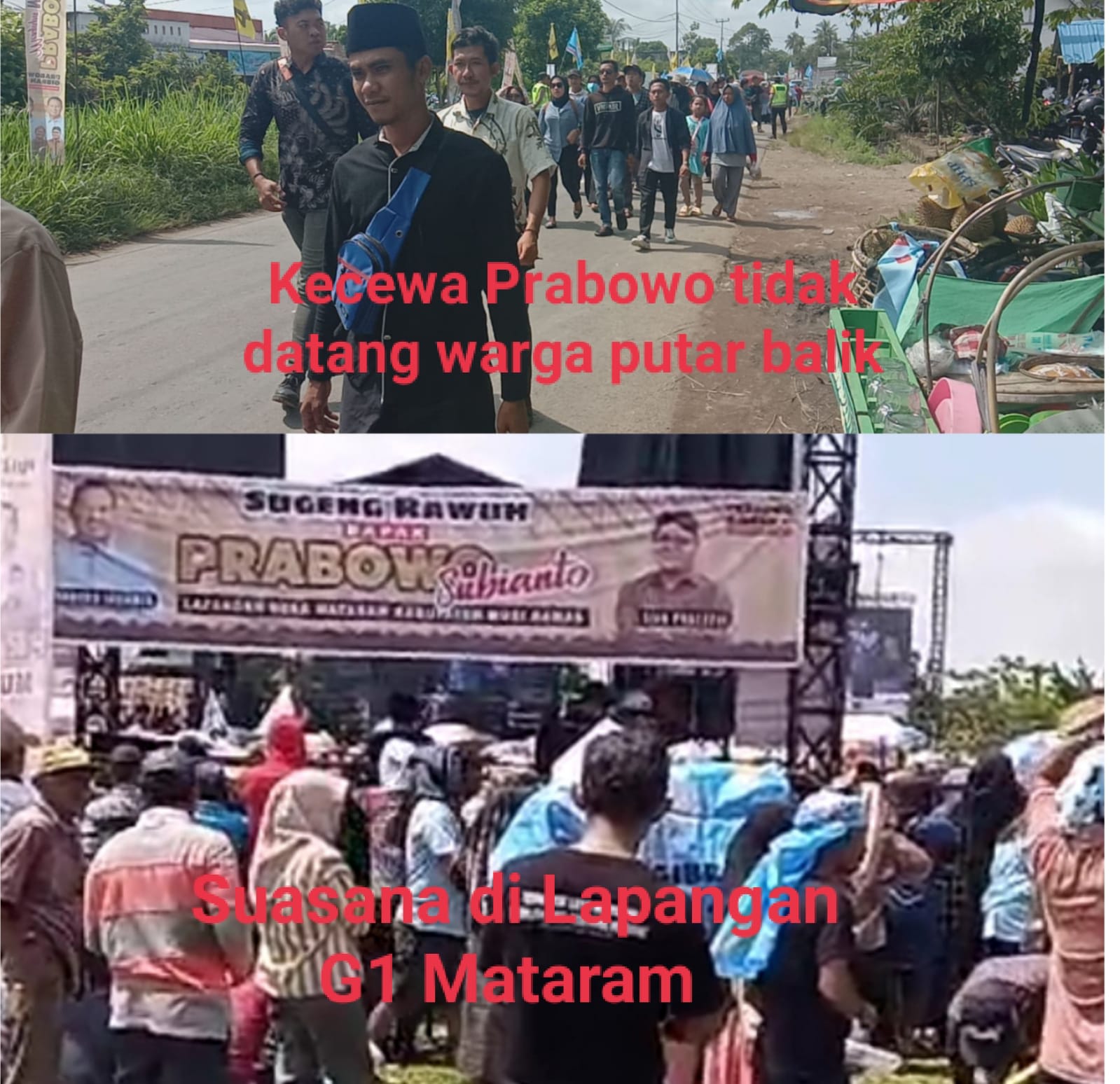 Warga Musi Rawas Kena Prank Kampanye Prabowo