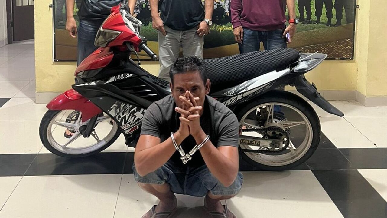 Tangkap Residivis Pelaku Curanmor di Jalan Kartini Prabumulih, Tim Singo Timur Sita Jupiter MX dan Bong 