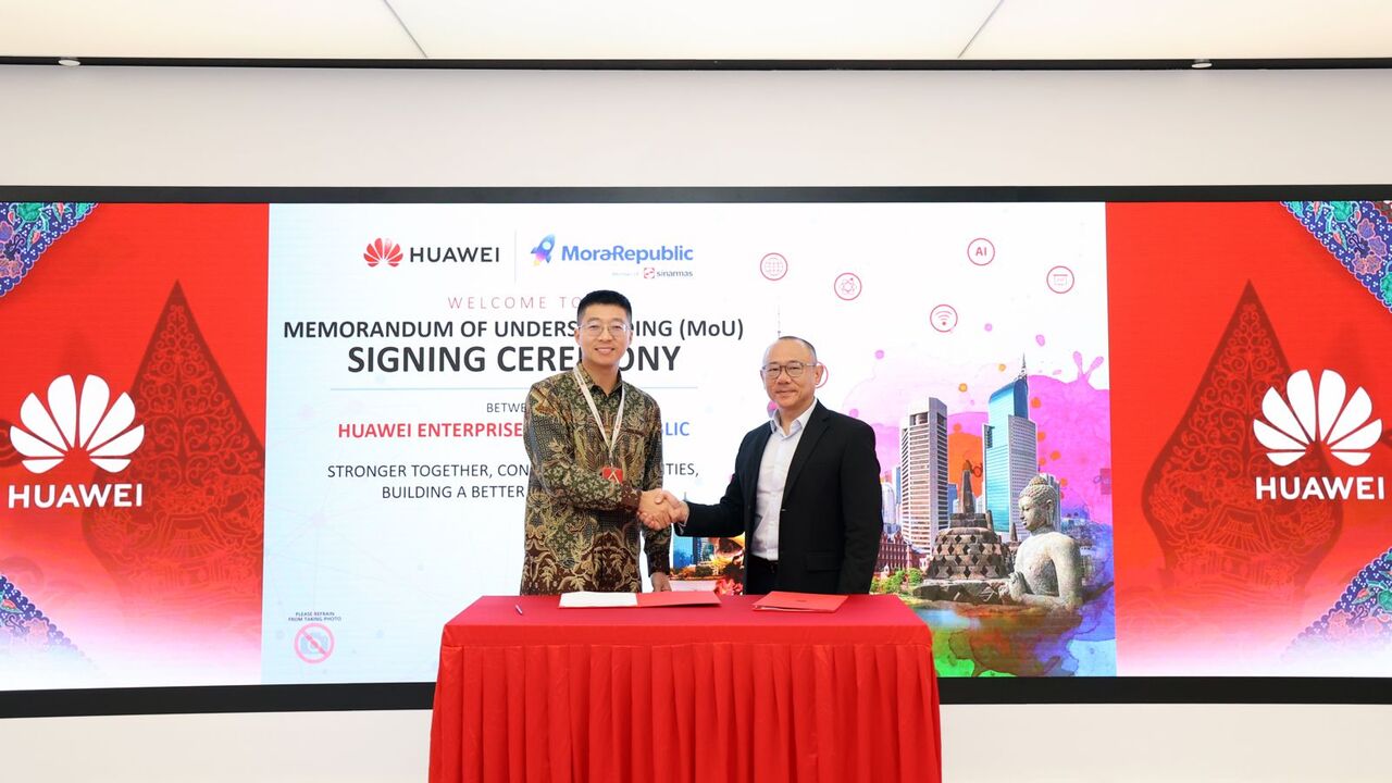 MoraRepublic dan Huawei Indonesia Jalin Kemitraan Strategis Percepat Transformasi Digital Sektor Enterprise