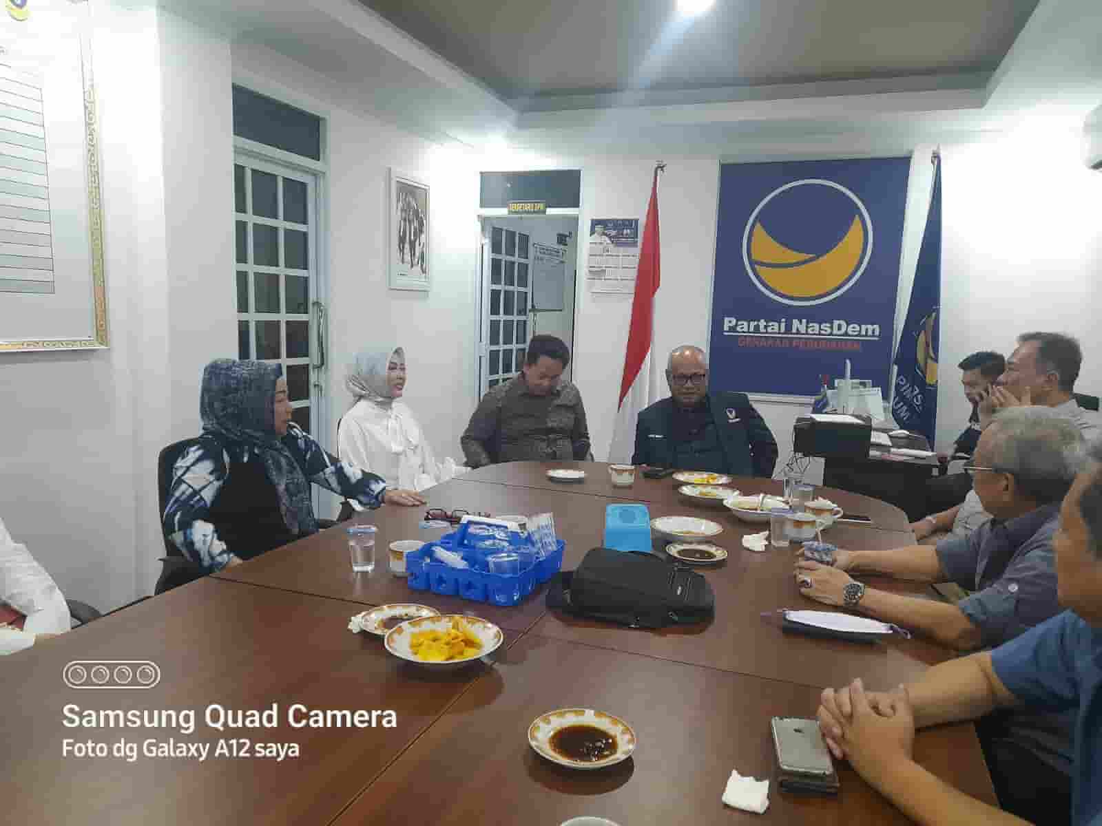 Mantan Anggota DPR Fraksi Gerindra Renny Astuti Silaturahmi ke DPW Nasdem Sumsel