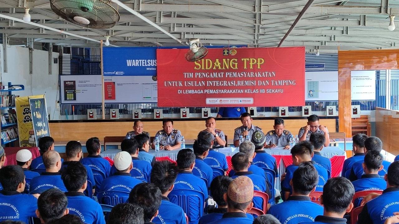 Lapas Sekayu Gelar Sidang TPP, Bahas Usulan PB dan CB Warga Binaan