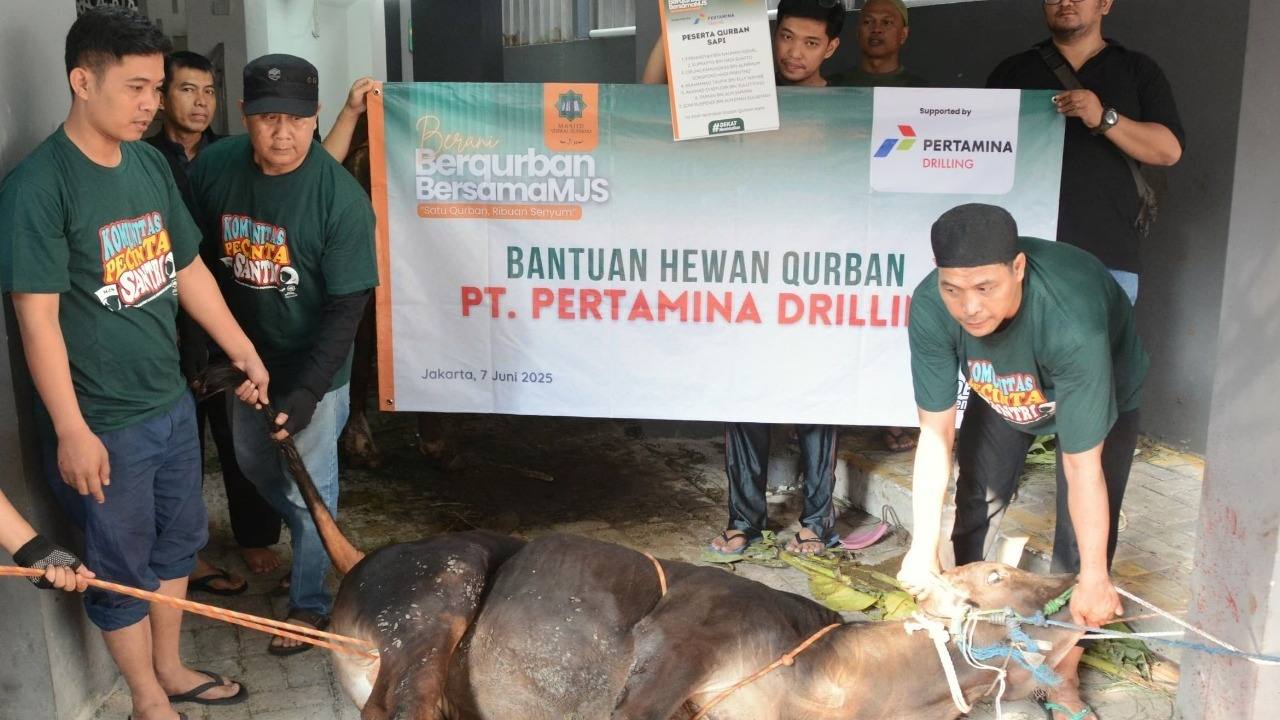 Idul Adha 1446 H, Pertamina Drilling Distribusikan 16 Hewan Kurban