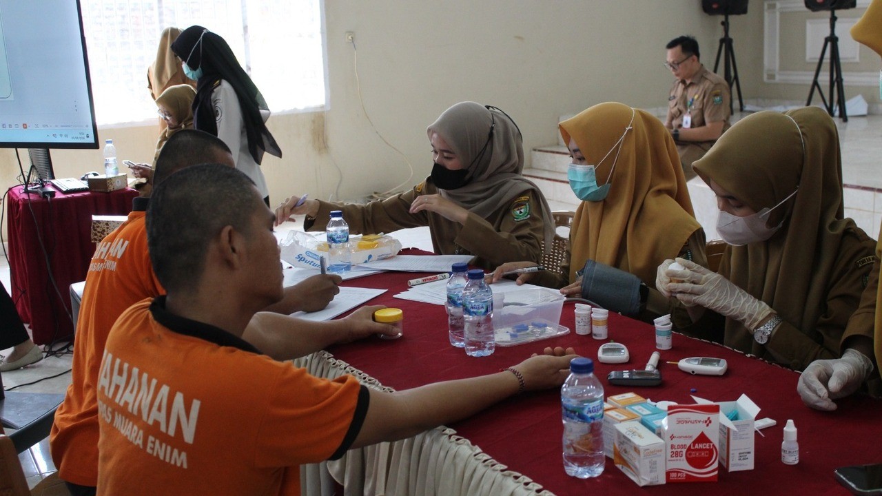 Cegah Penyakit Menular, Skrining Kesehatan Warga Binaan