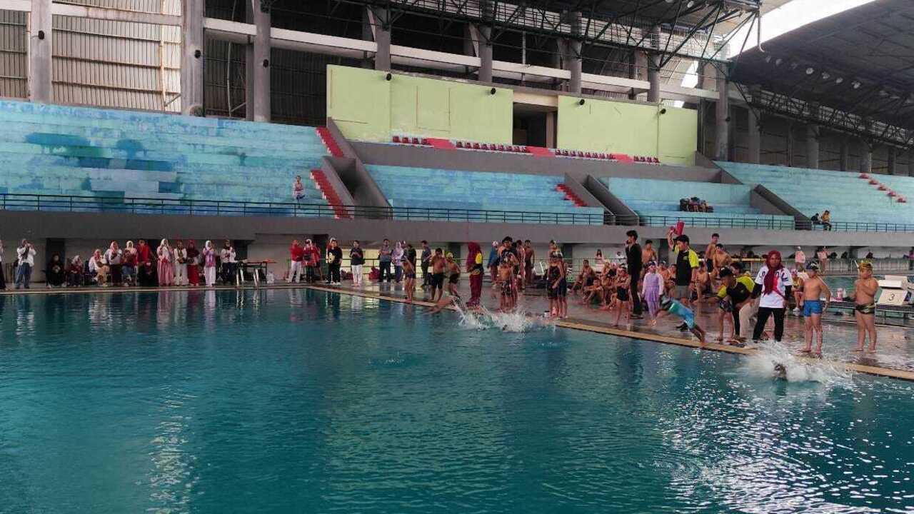 Meriahkan HUT ke-80 RI Tirta Sriwijaya Aquatic Club Gelar Berbagai Perlombaan