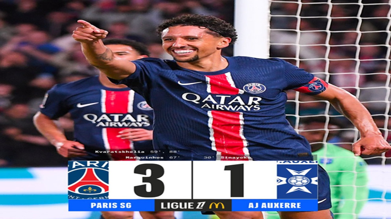 PSG Tundukkan Auxerre 3-1, Tutup Musim Ligue 1 dengan Gelar Juara