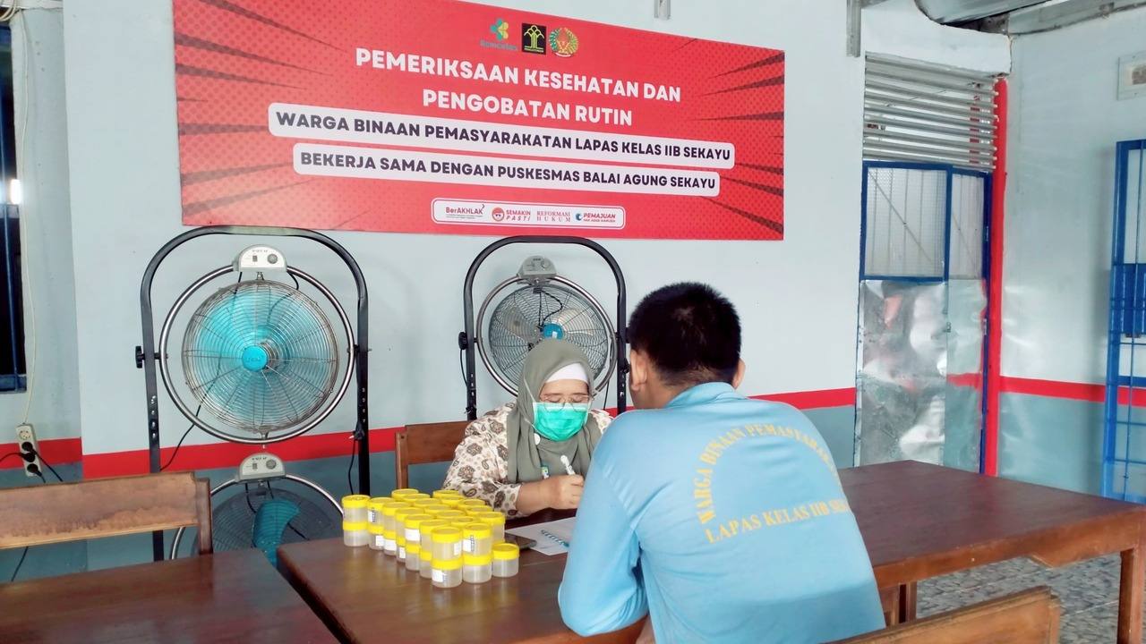 50 Warga Binaan Lapas Sekayu Ikuti Tes Dahak untuk Deteksi Penyakit TBC