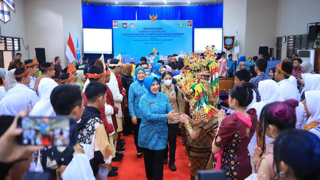 Wujudkan Generasi Emas 2045,TP PKK Sumsel Sosialisasikan Bahaya Pinjaman Online, Narkoba, dan Judi Digital