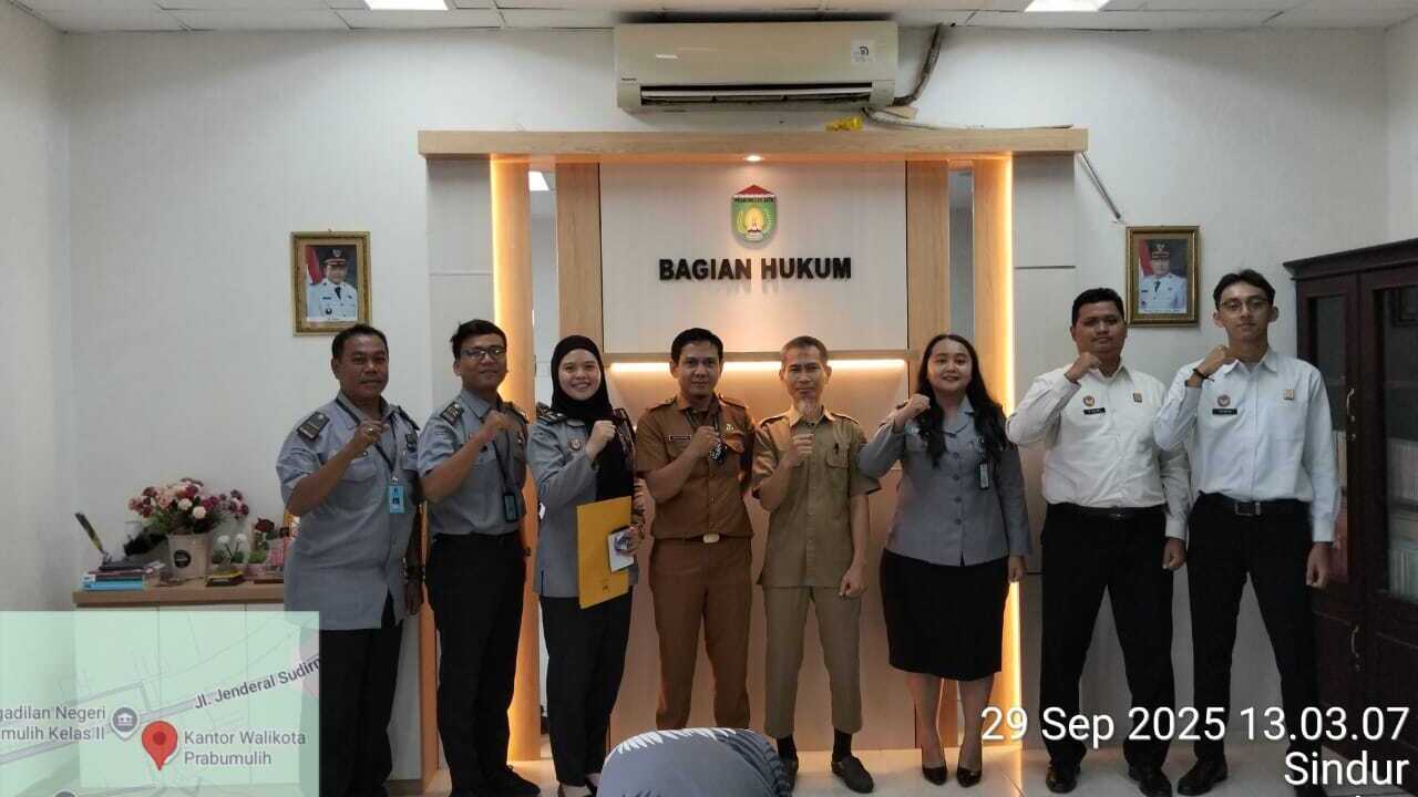 Kanwil Kemenkum Sumsel Koordinasikan Penilaian Mandiri Indeks Reformasi Hukum di Kota Prabumulih