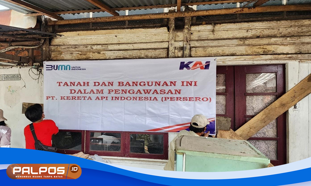 KAI Divre III Palembang Tertibkan Rumah Aset Perusahaan Tanpa Ikatan Perjanjian