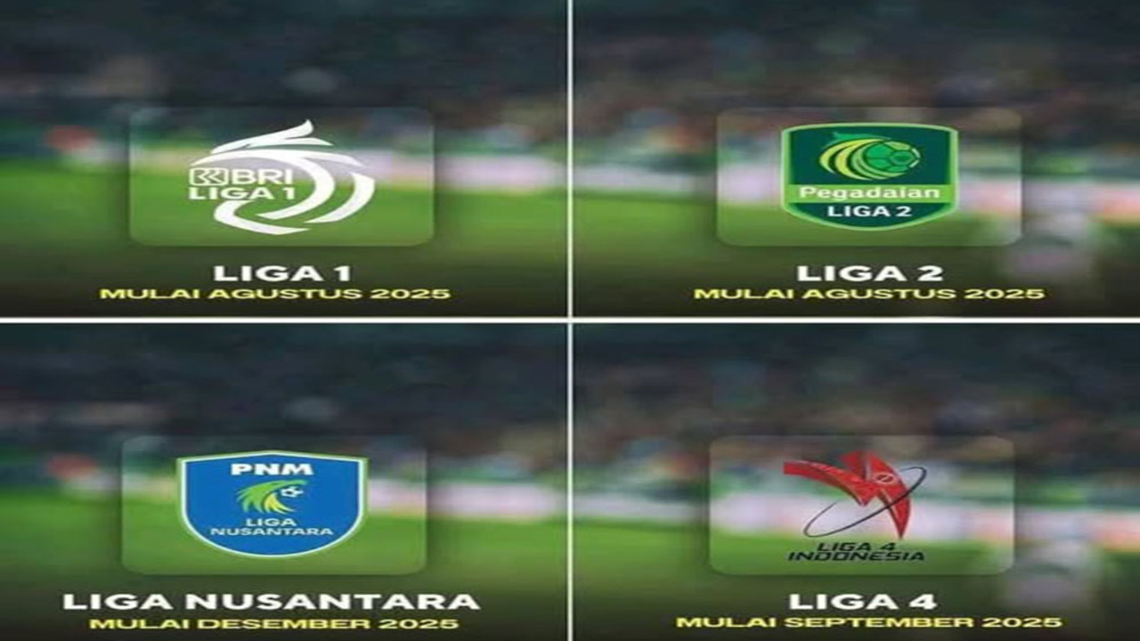 Jadwal Lengkap Liga 1 hingga Liga 4 Indonesia 2025: Kick-off Dimulai Agustus hingga Desember!