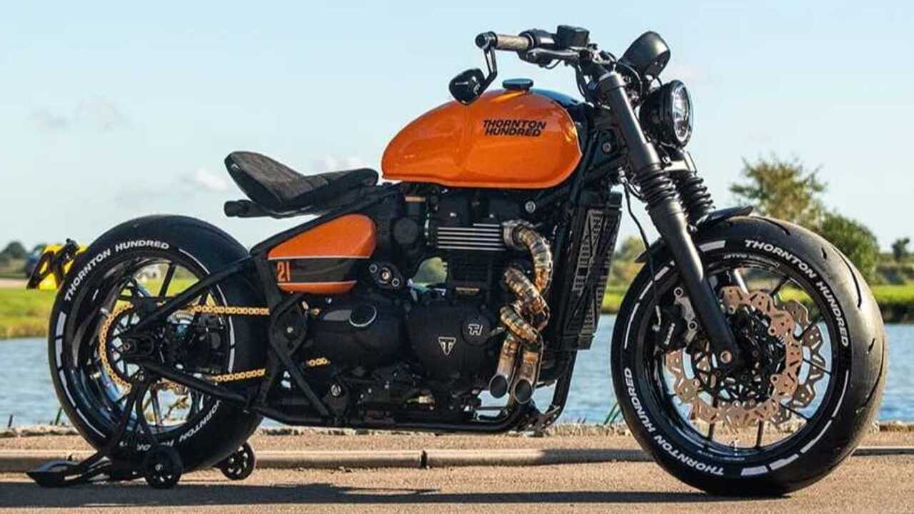 Bobber “Gendut” Tapi Buas! Thornton Hundred V4 Wide Bobber Ini Bikin Moge Minder