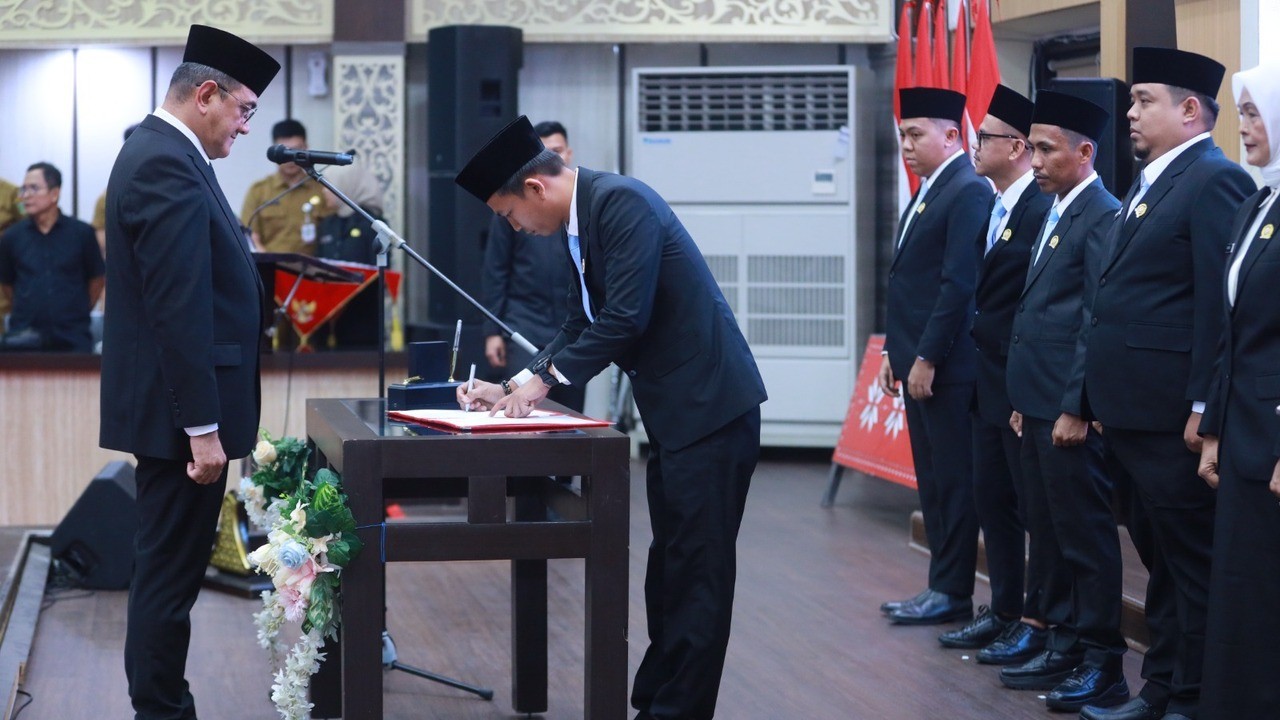 Sekda Sumsel Edward Candra Lantik Komisioner KPID 2026–2029, Tekankan Penguatan Etika di Era AI